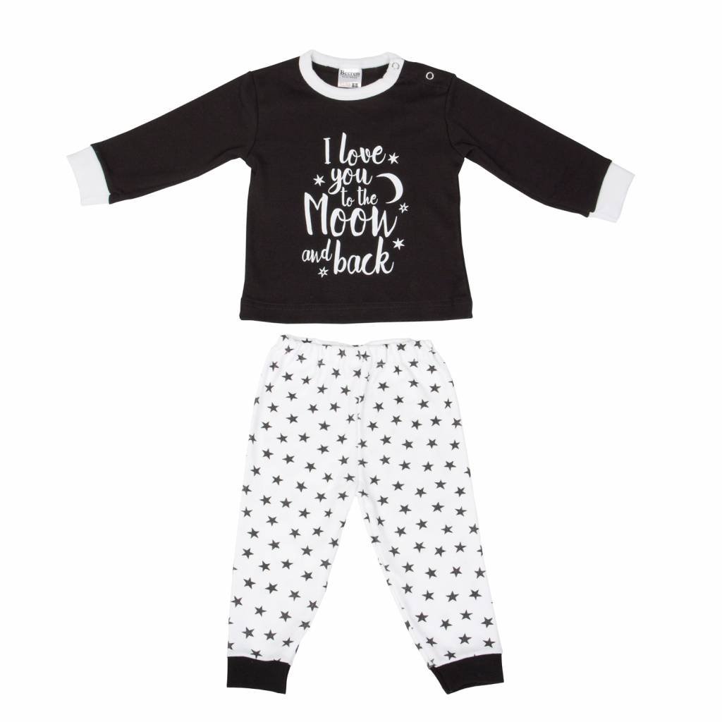 Beeren Beeren Baby Pyjama To The Moon Zwart