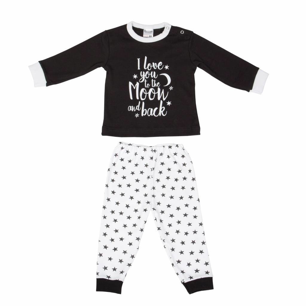 Beeren Beeren Baby Pyjama To The Moon Zwart