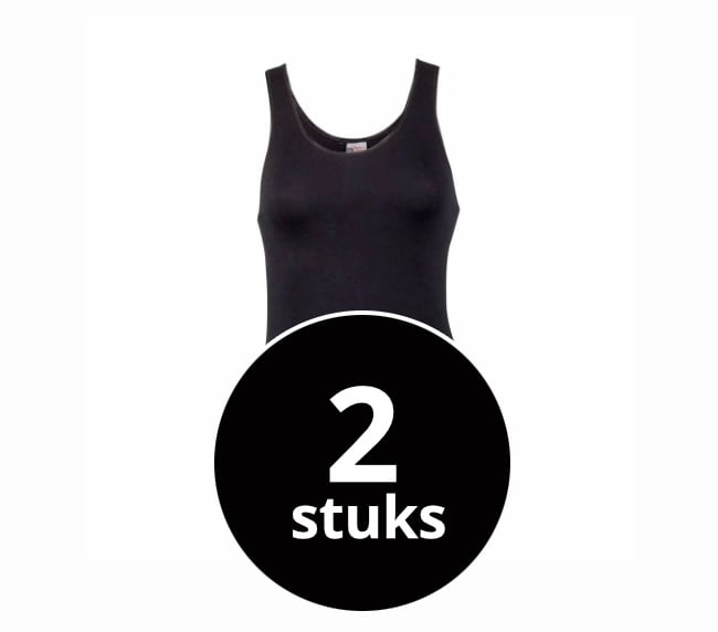 Beeren Dames Comfort Feeling Hemd Zwart 2-Pack