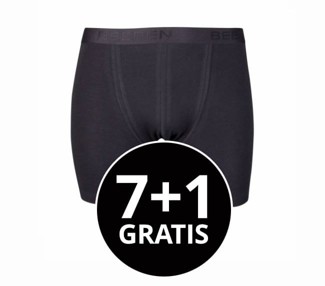 Beeren Heren Boxershort Roger Zwart voordeelpack