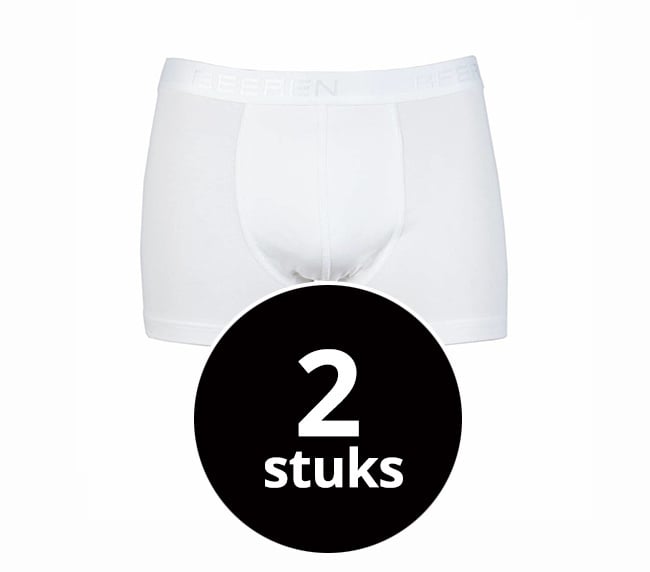 Beeren Heren Boxershort Rolf Wit 2-Pack