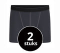 Beeren Heren Boxershort Young Sven Antraciet 2-Pack