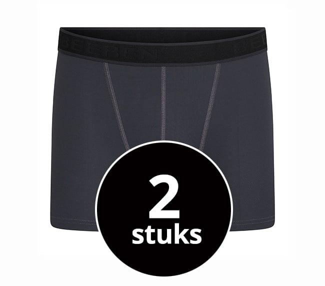Beeren Heren Boxershort Young Sven Antraciet 2-Pack