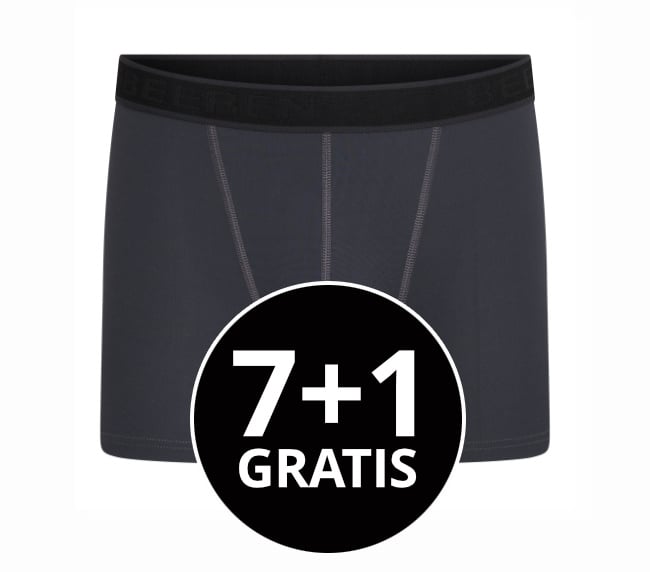 Beeren Heren Boxershort Young Sven Antraciet voordeelpack