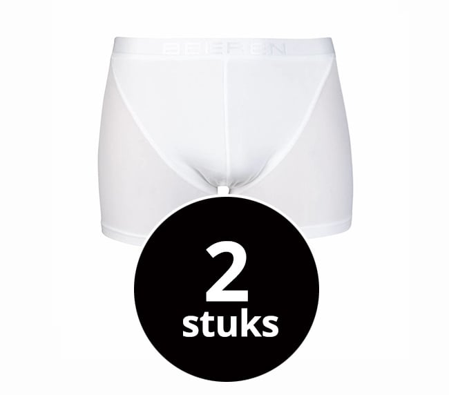 Beeren Heren Boxershort Young Wit 2-Pack