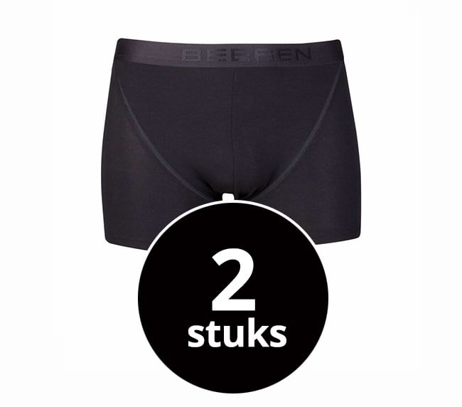 Beeren Heren Boxershort Young Zwart 2-Pack