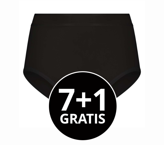Beeren Dames Green Comfort Maxislip Zwart voordeelpack