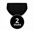 Beeren Dames Basic Midislip Zwart 2-Pack