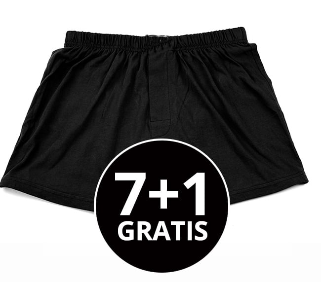 Heren Boxershort Wijd Zwart Voordeelpack