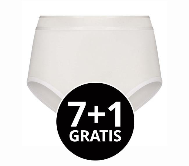 Beeren Dames Green Comfort Maxislip Wit voordeelpack