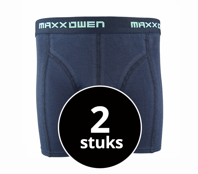 Maxx Owen Heren Boxershort Marine 2-Pack