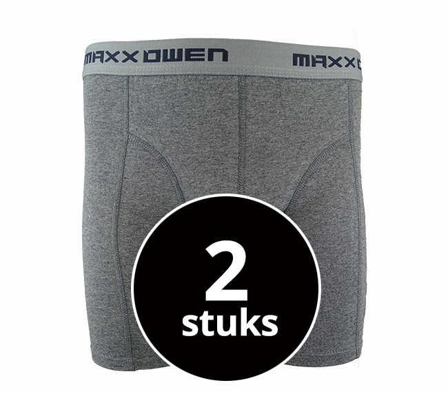 Maxx Owen Heren Boxershort Antraciet 2-Pack