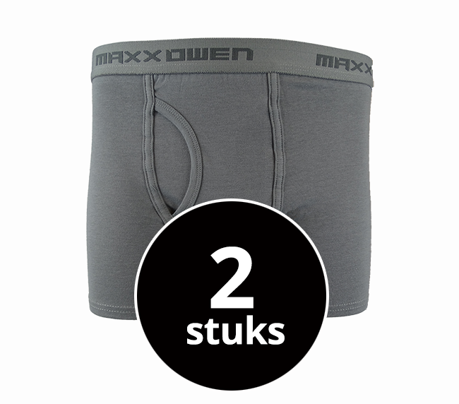 Maxx Owen Heren Boxershort Grey-Fly 2-Pack
