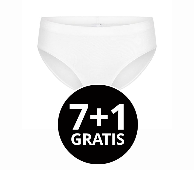 Beeren Dames Basic Midislip Wit voordeelpack