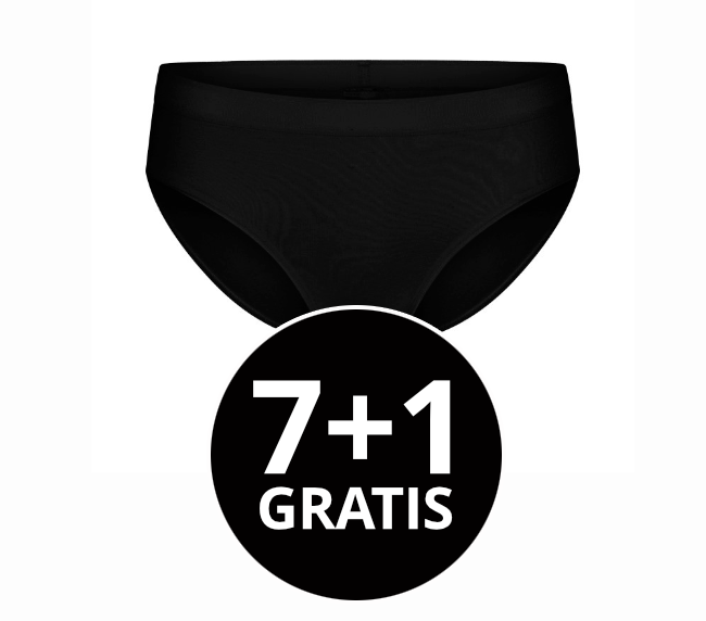 Beeren Dames Basic Midislip Zwart voordeelpack