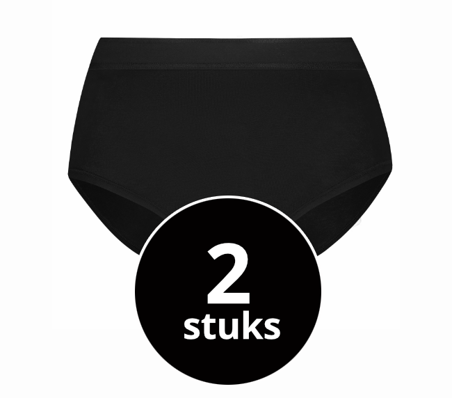 Beeren Dames Green Comfort Midi Zwart 2-Pack