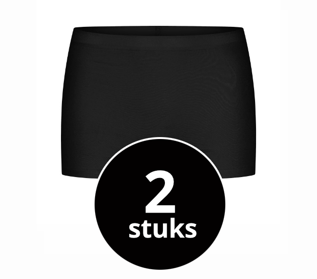 Beeren Dames Basic Boxer Zwart 2-Pack